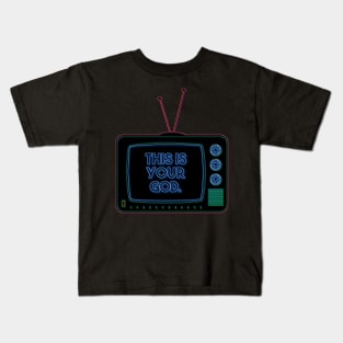 Retro TV | This is your God | Pop Art Kids T-Shirt